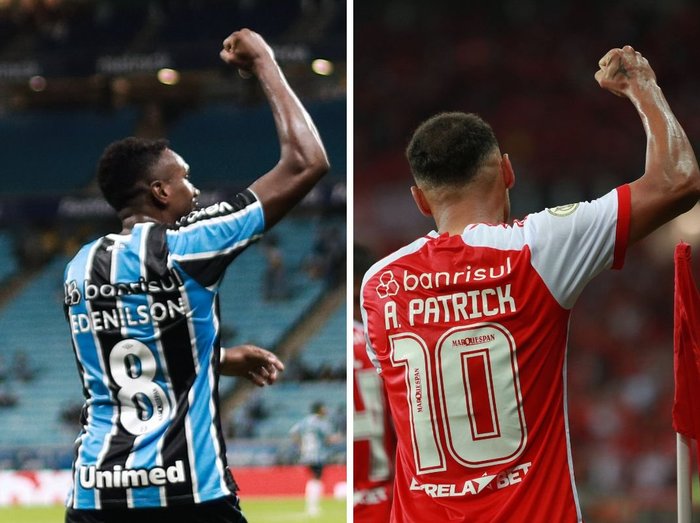Colagem de fotos / Lucas Uebel /Grêmio e Jefferson Botega/Agência RBS Colagem de fotos / Lucas Uebel /Grêmio e Jefferson Botega/Agência RBS