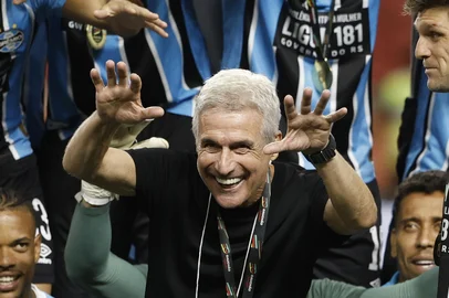 PORTO ALEGRE, RS, BRASIL, 08/03/2026: Inter e Grêmio se enfrentam no Estádio Beira-Rio, no Gre-Nal de número 451, no jogo de volta da final do Campeonato Gaúcho de 2026, o Gauchão. Após o jogo de ida, na Arena, terminar em 3 a 0 para o Grêmio, o Internacional recebe o adversário em casa com a missão de tentar reverter o placar e conquistar o bicampeonato estadual.  Foto: André Ávila/Agência RBS<!-- NICAID(16240783) -->