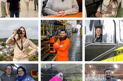Montagem de fotos com personagens sobre o aniversário de 135 anos de Caxias do Sul<!-- NICAID(16063497) -->