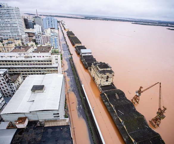 PORTO ALEGRE, RS, BRASIL - 03/05/2024 - Situação da cheia do Guaíba que atinge a Capital nesta sexta-feira (3)<!-- NICAID(15752781) -->