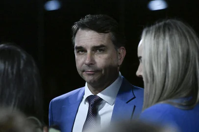 Carlos Moura / Agência Senado Senador Flávio Bolsonaro<!-- NICAID(16345393) -->