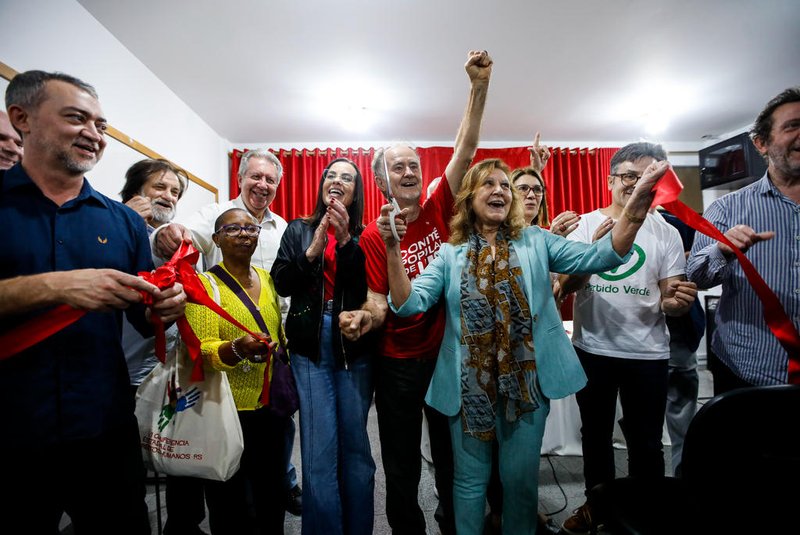 PORTO ALEGRE, RS, BRASIL, 26.05.2023: Inauguração da nova sede do Diretório Estadual do PT (Partido dos Trabalhadores). Foto: Camila Hermes/Agencia RBS<!-- NICAID(15439985) -->
