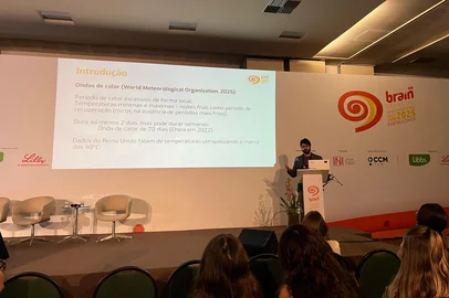 Os diferentes impactos das catástrofes climáticas na saúde mental de jovens e adultos foram discutidos por especialistas no Brain Congress – Congresso de Cérebro, Comportamento e Emoções, em Fortaleza (CE). O painel ocorreu nesta quinta-feira (19). Thiago Roza, psiquiatra e professor da Universidade Federal do Paraná (UFPR).<!-- NICAID(16063772) -->