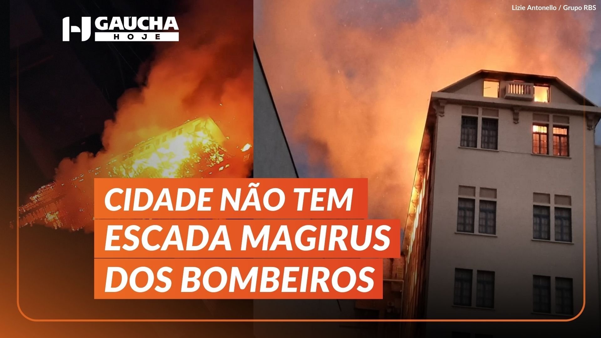 Emerg&ecirc;ncia em Santa Maria: escola centen&aacute;ria pega fogo, e bombeiros atuam no rescaldo