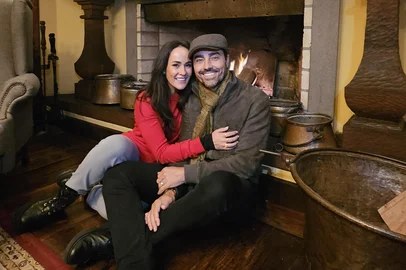 Ator Ricardo Pereira com a mulher, Francisca Pinto Pereira, no restaurante Giostra, em Gramado.<!-- NICAID(16050604) -->