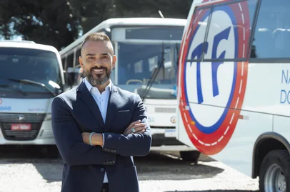 Rudinei Freitas, novo presidente do Sindicato das Empresas de Transporte de Passageiros por Fretamento e Turismo da Serra Gaúcha. <!-- NICAID(16267927) -->