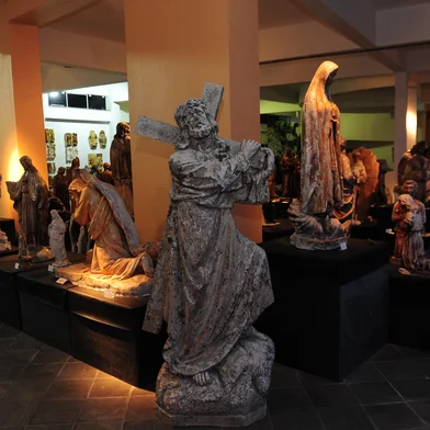 CAXIAS DO SUL, RS, BRASIL, 05/07/2024. Projeto turístico cultural: Jeus Terceiro Milênio - Memorial Atelier Zambelli deve ganhar café junto ao Jesus Terceiro Milênio, em Caxias. Proposta foi apresentada na tarde desta sexta-feira, com a presença de autoridades. (Porthus Junior/Agência RBS)<!-- NICAID(15807453) -->