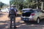 Assaltante morre após trocar tiros e capotar carro em confronto com a Brigada Militar no Vale do Paranhana. Foto:  Brigada Militar / Divulgação<!-- NICAID(15362948) -->