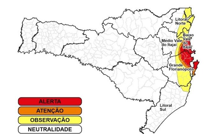 Defesa Civil de Santa Catarina / Divulgação