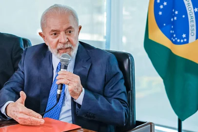 Presidente da República, Luiz Inácio Lula da Silva, durante reunião para anúncios referentes ao setor da indústria de alimentos, no Palácio do Planalto. Brasília - DF.<!-- NICAID(15815940) -->