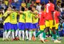 Brasil goleia Guiné em jogo marcado por homenagens a Vinicius Junior