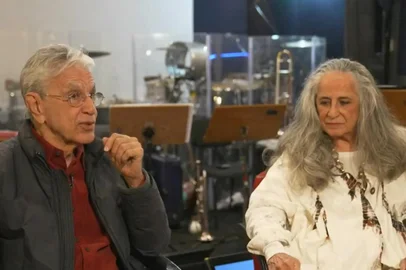 Caetano Veloso e Maria Bethânia no Jornal Hoje<!-- NICAID(15821941) -->