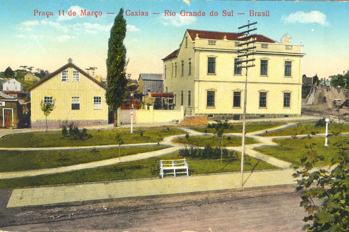 Postal da Livraria Saldanha / Arquivo Histórico Municipal João Spadari Adami,divulgação Postal da Livraria Saldanha / Arquivo Histórico Municipal João Spadari Adami,divulgação