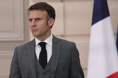 Emmanuel Macron, presidente da França<!-- NICAID(15701330) -->