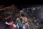 VÍDEO: câmera em carro de soberanas da Festa da Uva mostra como é a visão de rainha e princesas durante desfile na Rua Sinimbu. Na foto, reprodução de vídeo. <!-- NICAID(15032291) -->
