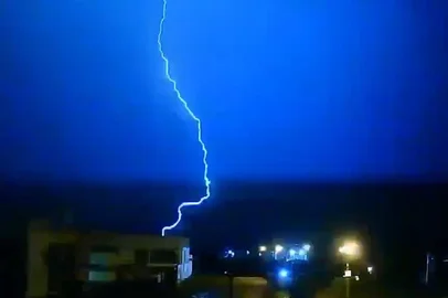 Raios em Santa Maria, na Região Central<!-- NICAID(15833634) -->