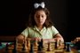 Santa Cruz do Sul, RS, Brasil - 15/01/2023 - Menina de oito anos é prodígio no xadrez. Na foto: Maria Tischler (Foto: Anselmo Cunha/Agência RBS)<!-- NICAID(15321825) -->