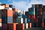 bulk containers In the container yard view of the import and exportFonte: 483020833<!-- NICAID(15162325) -->