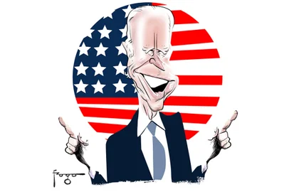 FRASES DA SEMANA: caricatura do presidente norte-americano Joe Biden. FOTO: Gilmar Fraga / Agência RBS.<!-- NICAID(14868111) -->