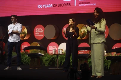 Porto Alegre, RS, Brasil, 11-04-2025: South Summit - Painel "100 Anos de Histórias". Foto: Renan Mattos / Agência RBS<!-- NICAID(16015270) -->