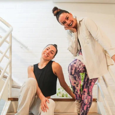 Espaço da Dança em novo local. Na foto, Vanessa Silveira de Souza e Juliana Derengoski (Neimar De Cesero/Agência RBS)<!-- NICAID(15712408) -->