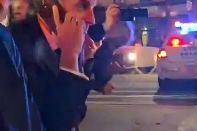 Macron falando com Trump pelo telefone em Nova York