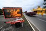 Grupo Rodoviário de Farroupilha recebe painéis para exibir mensagens de segurança no trânsito
