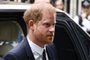 Britain's Prince Harry, Duke of Sussex, arrives to the Royal Courts of Justice, Britain's High Court, in central London on June 6, 2023. Prince Harry is expected to take the witness stand as part of claims against a British tabloid publisher, the latest in his legal battles with the press. King Charles III's younger son will become the first senior British royal to give evidence in court for more than a century when he testifies against Mirror Group Newspapers (MGN). (Photo by HENRY NICHOLLS / AFP)<!-- NICAID(15448523) -->