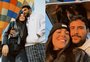 Ex-BBBs Lucas Pizane e Giovanna Lima oficializam o namoro em passeio de balão 