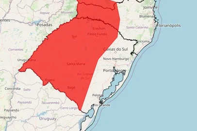 RS tem alerta vermelho para onda de calor