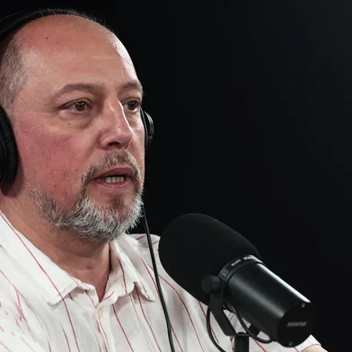 Porto Alegre, RS, BrasilPresidente do Sport Clibe Internacional, Alessandro Barcellos, participa do programa Bola nas Costas da Rádio Atlântida<!-- NICAID(16003721) -->