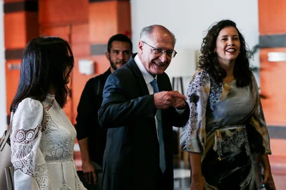 A primeira parada da agenda de Alckmin na cidade foi no hotel Intercity para uma reunião com empresários e entidades da região<!-- NICAID(16228397) -->
