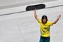 Australia's Keegan Palmer competes in the men's park final during the Tokyo 2020 Olympic Games at Ariake Sports Park Skateboarding in Tokyo on August 05, 2021. (Photo by Loic VENANCE / AFP)Editoria: SPOLocal: TokyoIndexador: LOIC VENANCESecao: sports eventFonte: AFPFotógrafo: STF<!-- NICAID(14854471) -->