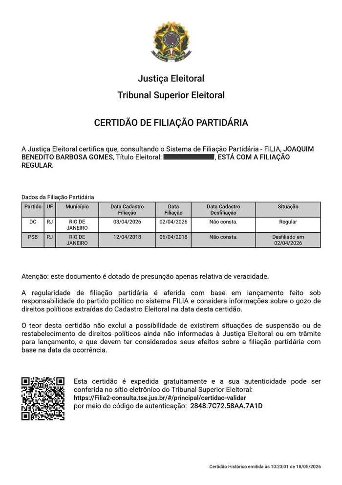 TSE / Reprodução