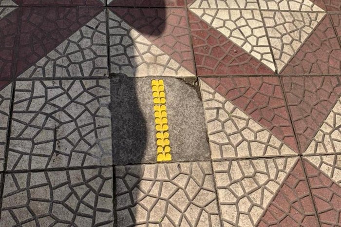 Intervenção do artista de rua Muhad