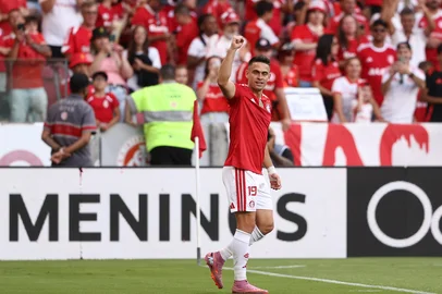 PORTO ALEGRE, RS, BRASIL, 21-02-2026: Internacional x Ypiranga, partida de volta pela semifinal do Gauchão 2026, no Estádio Beira-Rio. No jogo de ida, o Inter venceu por 3 a 0 e chega com ampla vantagem para confirmar a vaga na final do Campeonato Gaúcho. Foto: Bruno Todeschini/Agência RBS<!-- NICAID(16230180) -->