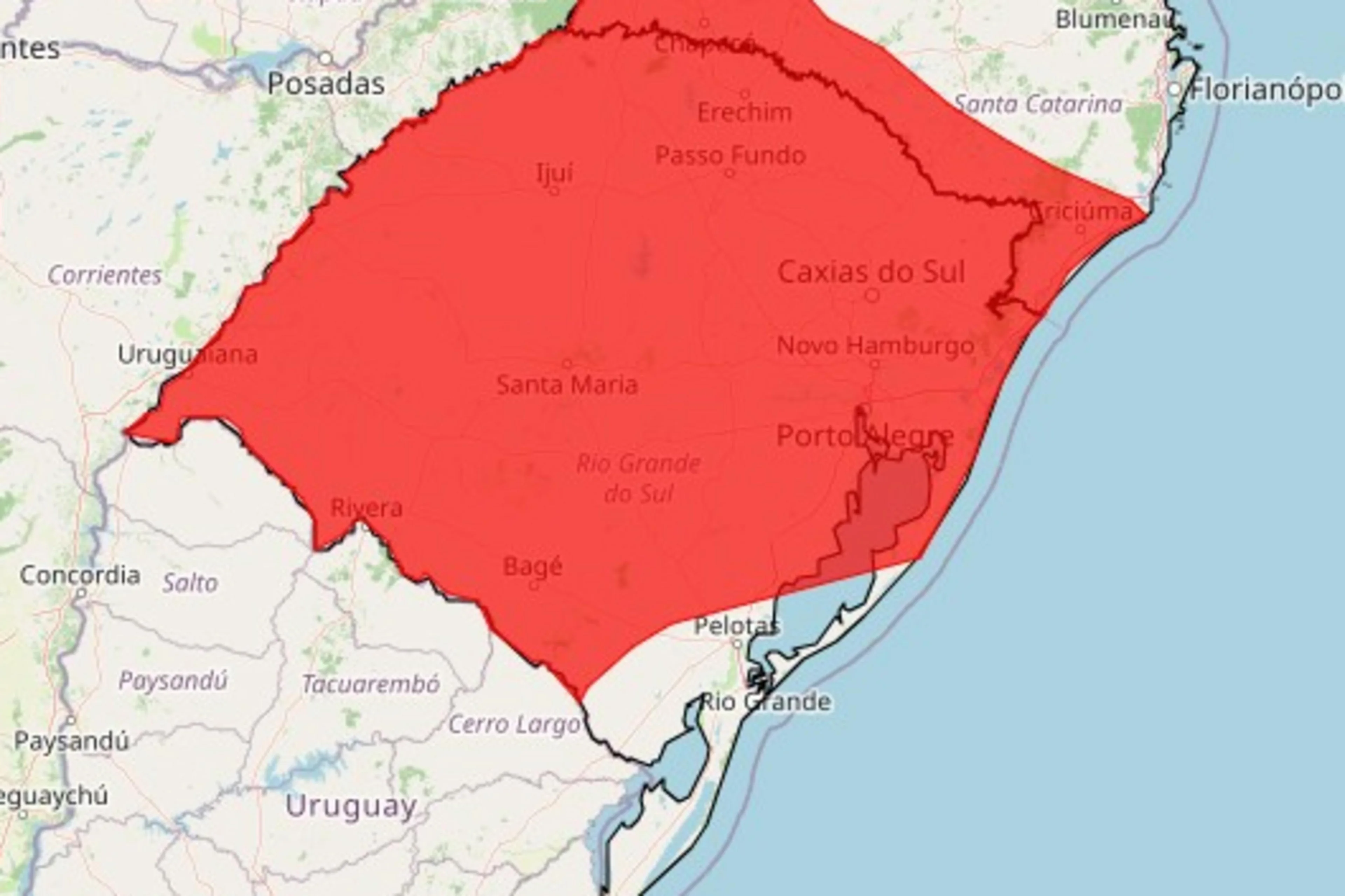 Instituto Nacional de Meteorologia (Inmet)/Reprodução