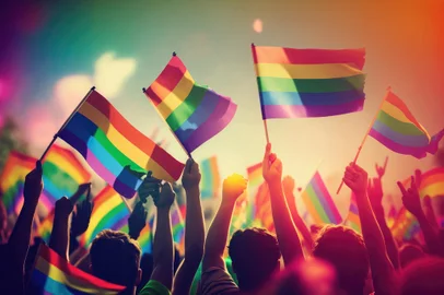 Bandeiras que representam a comunidade LGBTQIAP+<!-- NICAID(15467054) -->