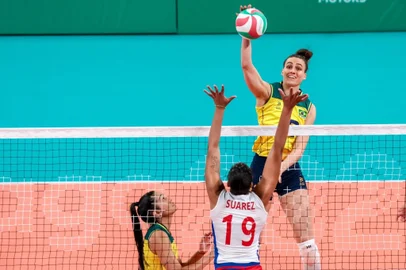 Brasil x Cuba, vôlei feminino. Jogos Pan-Americanos