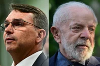 luiz inácio lula da silva e flávio bolsonaro<!-- NICAID(16382446) -->