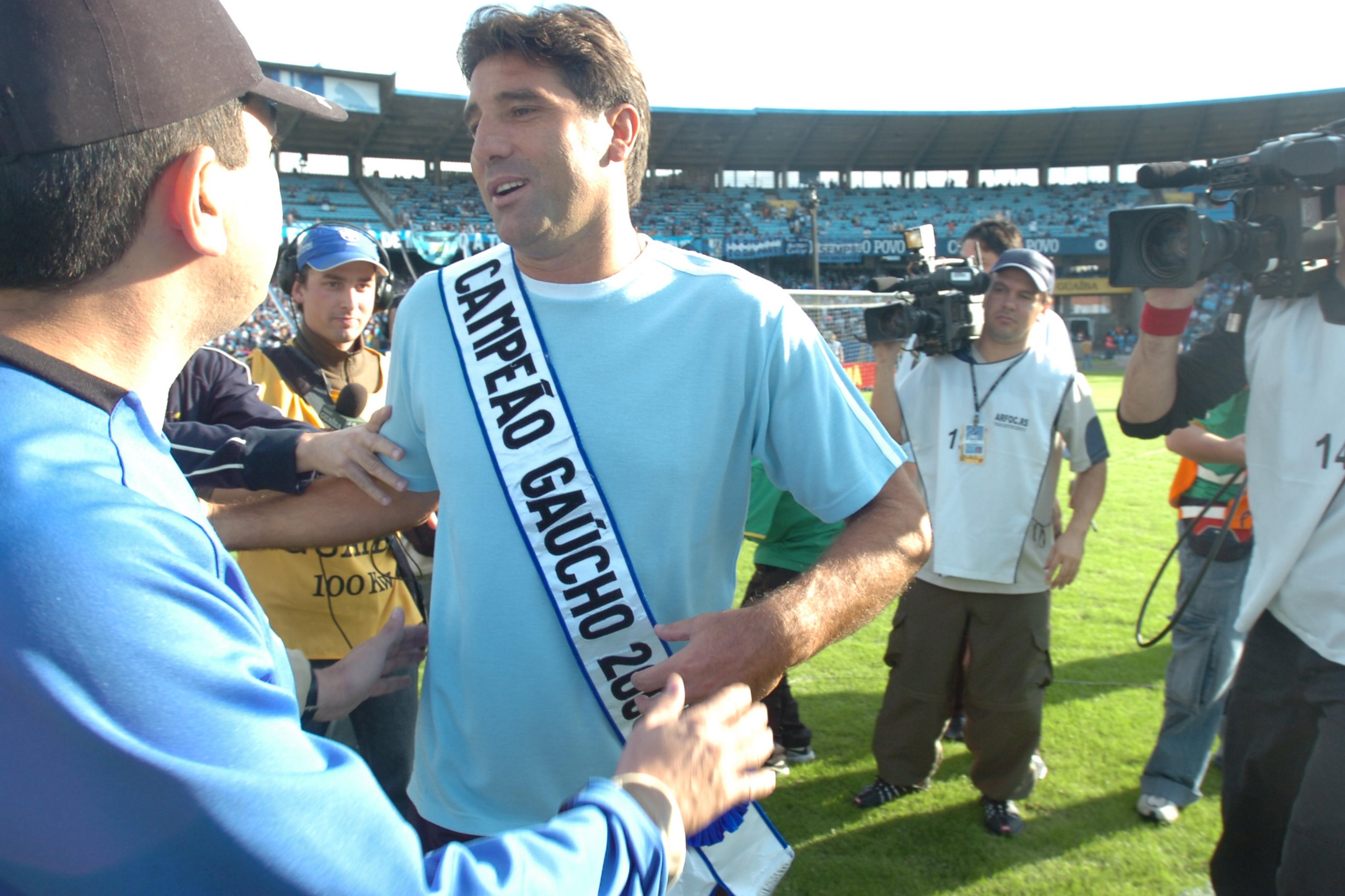 A faixa de campe&atilde;o que une Gr&ecirc;mio, Renato Portaluppi e o Vasco