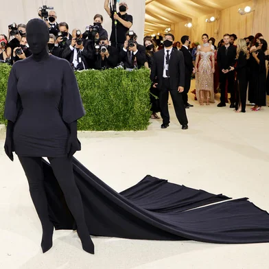NEW YORK, NEW YORK - SEPTEMBER 13: Kim Kardashian attends The 2021 Met Gala Celebrating In America: A Lexicon Of Fashion at Metropolitan Museum of Art on September 13, 2021 in New York City.   Mike Coppola/Getty Images/AFP (Photo by Mike Coppola / GETTY IMAGES NORTH AMERICA / Getty Images via AFP)<!-- NICAID(14888673) -->