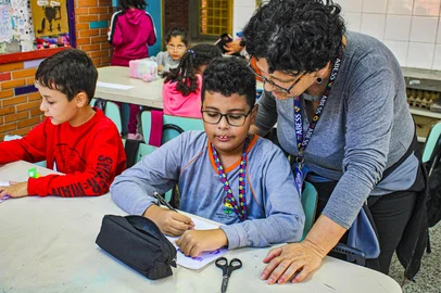 Porto Alegre, RS, Brasil 21/11/2024: O programa Incluir + POA, da Secretaria Municipal de Educação (SMED), completa um ano em execução. <!-- NICAID(16003257) -->