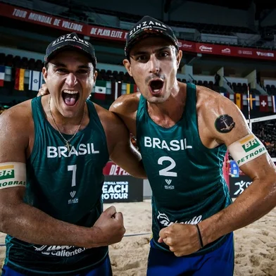 George, André Stei, vôlei de praia