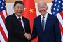 (FILES) US President Joe Biden (R) and China's President Xi Jinping (L) shake hands as they meet on the sidelines of the G20 Summit in Nusa Dua on the Indonesian resort island of Bali on November 14, 2022. US President Joe Biden and Chinese President Xi Jinping are expected to meet on November 15 in San Francisco in what will be the rival powers' first summit in a year, informed sources said on November 8, 2023. The two sides have not formally announced the date but have made arrangements to hold the meeting on the sidelines of the upcoming Asia-Pacific Economic Cooperation summit, which the United States is hosting, according to a US official and a Washington-based diplomat, both speaking on condition of anonymity. (Photo by SAUL LOEB / AFP)<!-- NICAID(15594170) -->