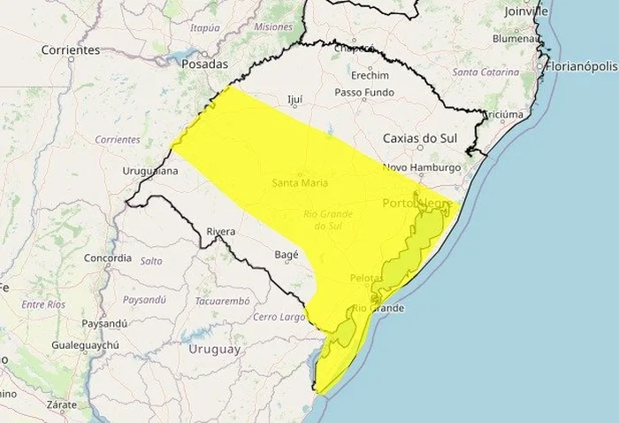 Instituto Nacional de Meteorologia (Inmet) / Reprodução