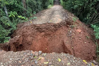 Jaguari, na Região Central, decreta emergência após 224 milímetros de chuva em dois dias.<!-- NICAID(16034638) -->