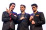 Humoristas Anderson Bizzocchi, Daniel Nascimento e Elidio Sanna forma o trio Barbixas<!-- NICAID(15562430) -->