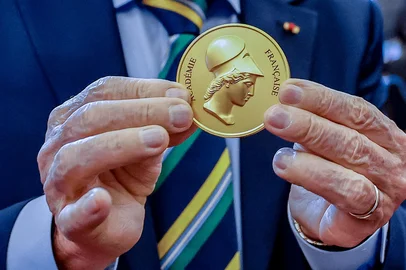 Lula é o 20º chefe de Estado homenageado pela Academia saFoto: Ricardo Stuckert / PR<!-- NICAID(16053376) -->