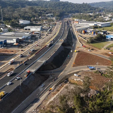 Primeiros trechos da duplicação da RS-287 estão sendo concluídos em Tabaí e Santa Cruz do Sul. Foto: Rota de Santa Maria/Divulgação<!-- NICAID(16104792) -->